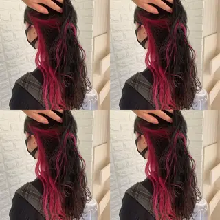 ロング カラー ハイトーン/ブリーチ 山崎 悠次のヘアスタイル