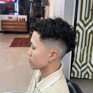 ショート パーマ ヘアアレンジ メンズ MENIN メンズ サロン 望月 涼太のヘアスタイル