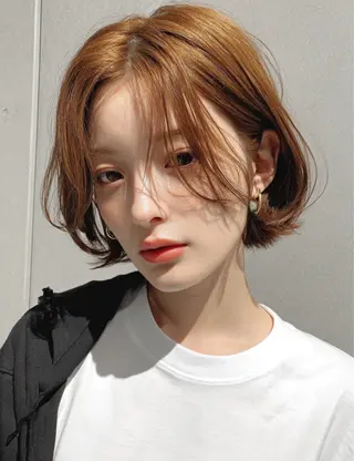 カラー 🌿透明感カラー レイヤーカットのヘアスタイル