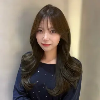 ロング カラー RAIRA 福岡韓国ヘア‧₊˚✧のヘアスタイル