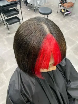 ショート カラー yui/パーマ/ メンズカットのヘアスタイル