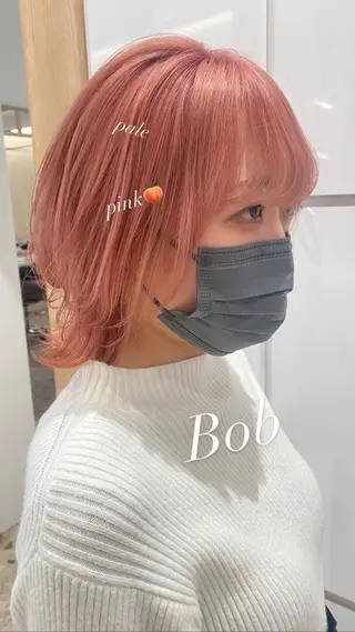 ショート カラー ヘアアレンジ 🌿レイヤー/ブリー チ/🌿JINのヘアスタイル