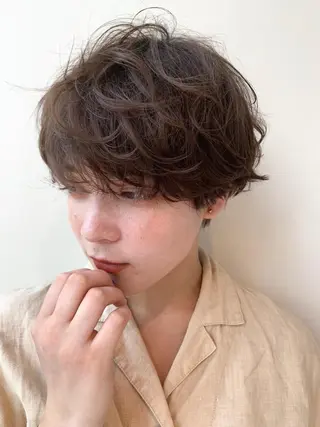 ショート カラー stylist　篠崎 憲一のヘアスタイル