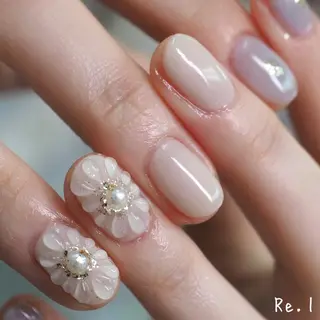 ネイル モチの良さ◉ フィルインネイル♡のネイルデザイン
