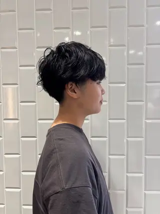 ショート パーマ 岩柳 秋空のヘアスタイル