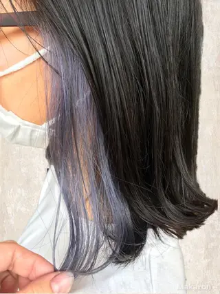 ミディアム カラー hair works raptureのヘアスタイル