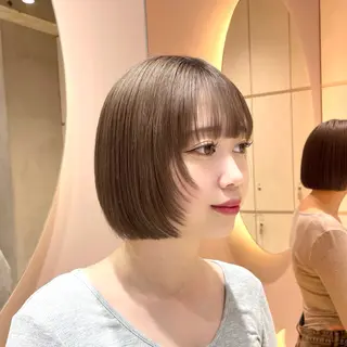 ショート 大宮🤍縮毛矯正 レイヤー🪽なるのヘアスタイル