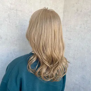 ロング カラー パーマ ヘアアレンジ 🤍透明感カラー🤍 Ryujiのヘアスタイル