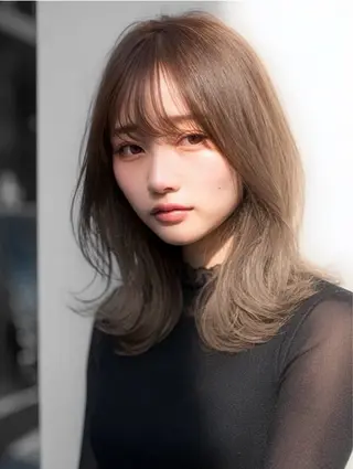 ロング 絶対綺麗な暖色カラー 🎯あります✨増渕✨のヘアスタイル