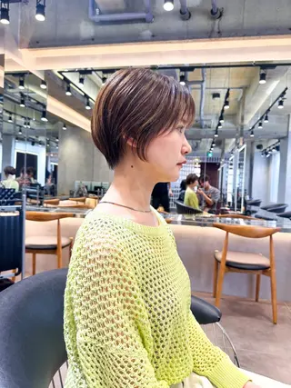 ショート カラー 360°キレイな ショートカットのヘアスタイル