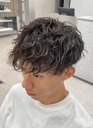 パーマ メンズ 京都河原町 メンズパーマ助川龍哉のヘアスタイル