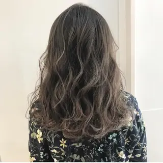 ロング デザインカラーEir 茶屋町/田村のヘアスタイル