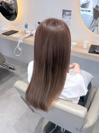 ミディアム 🩵透明感カラー🩵 TOMOのヘアスタイル
