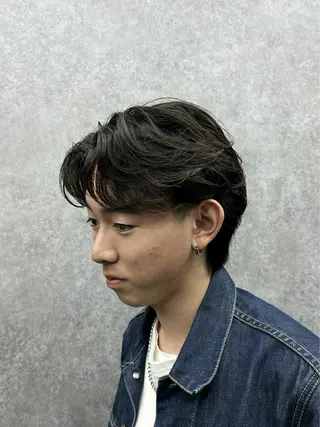 パーマ メンズ センターパート特化 🌹RIO🌹のヘアスタイル