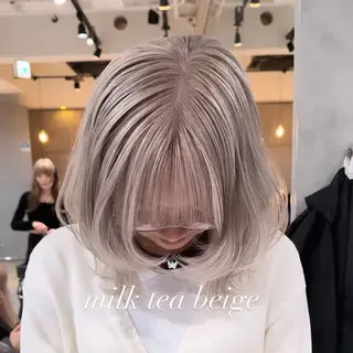 ミディアム カラー 💜ハイトーン💛 マジカルかいちゃんのヘアスタイル