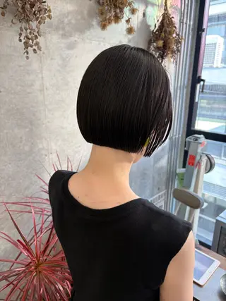 ショート カラー 似合わせカット レイヤー/ボブのヘアスタイル
