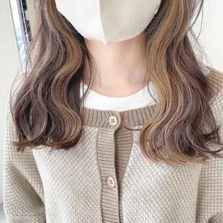 セミロング カラー 透明感カラー/ レイヤー　YUKAのヘアスタイル