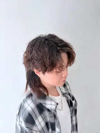 パーマ メンズカット＆ 艶カラー/有馬のヘアスタイル