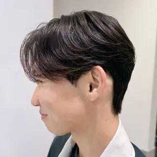 パーマ メンズ センターパート特化/ メンズカット/ヒロキのヘアスタイル
