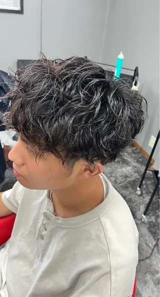 パーマ メンズ 池尻 海翔のヘアスタイル