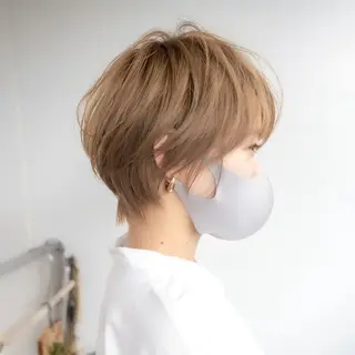 ショート カラー 艶カラー🫧 猿渡 響のヘアスタイル