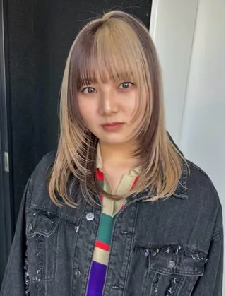 カラー デザイン×ダブルカラ ーHarusa🎀のヘアスタイル