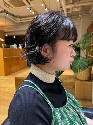 ショート パーマ ボブ/ショート 吉田竣のヘアスタイル