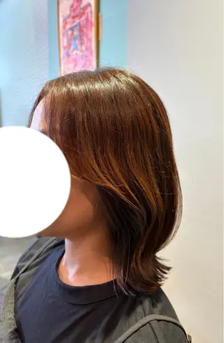 ミディアム カットモデル RURUのヘアスタイル