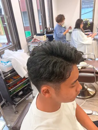 ショート パーマ メンズ 小野泰輝 幡ヶ谷/モデル募集中のヘアスタイル