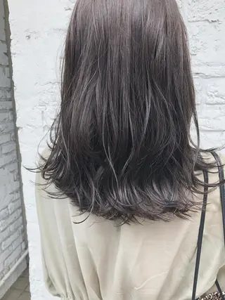 セミロング カラー 千村 亮のヘアスタイル