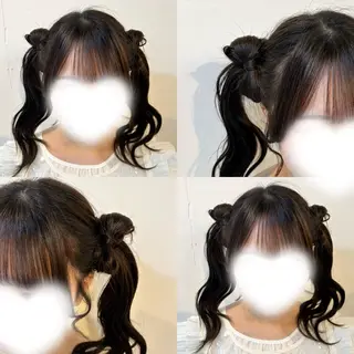 ロング ヘアアレンジ ゆ ののヘアスタイル