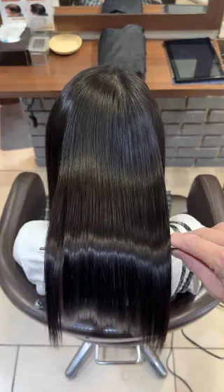 セミロング synergyハーツ 美髪縮毛矯正丸山智久のヘアスタイル