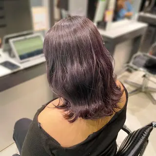 ミディアム カラー 優真/難波で 1番パーマが上手いのヘアスタイル