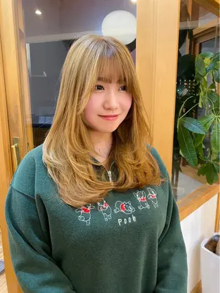 ロング 艶カラー／ストレート かとうゆうき🍯のヘアスタイル
