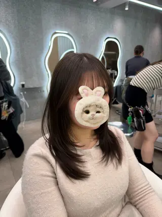 ロング ヘアアレンジ 大宮縮毛矯正💖韓国 レイヤー✂️櫻井のヘアスタイル