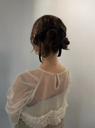 セミロング カラー ヘアアレンジ mina 🌷のヘアスタイル