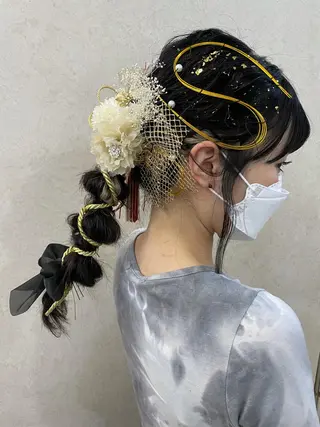 セミロング カラー パーマ ヘアアレンジ メンズ キッズ ネイル マツエク・マツパ 🦋高瀬寛菜🦋 韓国レイヤーのヘアスタイル