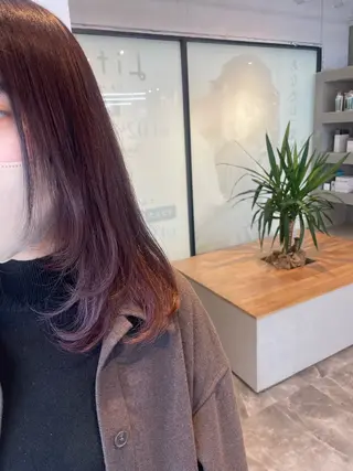 カラー ハイトーンカラー🩵 指名多数💗横山聖奈のヘアスタイル