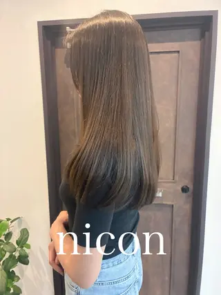 ロング レイヤーカット 髪質改善のヘアスタイル