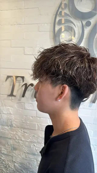 パーマ メンズ ダブルカラー/ メンズパーマ🫧中村のヘアスタイル