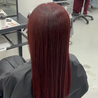 ロング カラー ハイトーンカラー🔹 縮毛矯正/千葉洋佑のヘアスタイル