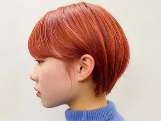 ショート カラー 似合わせレイヤー/ ケアパーマ/高倉のヘアスタイル