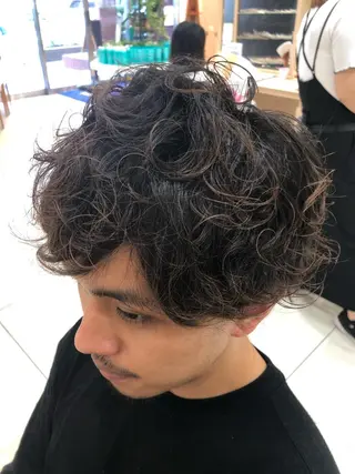ミディアム パーマ ヘアアレンジ メンズパーマ特化/ メッシュ/薫/店長のヘアスタイル