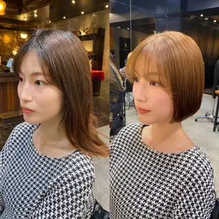 ショート カラー 透明感カラー🌿 グレージュ🐺陽介のヘアスタイル