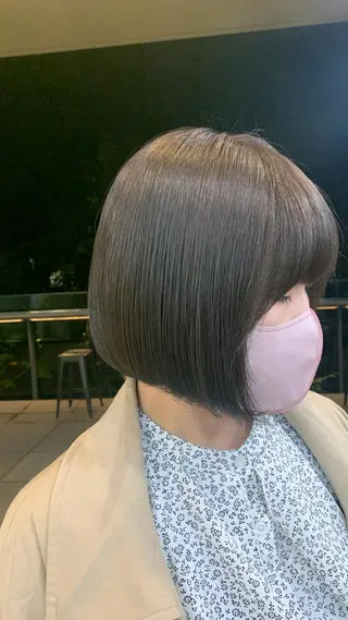 ミディアム カラー 韓国レイヤー✨ yasuko銀座のヘアスタイル