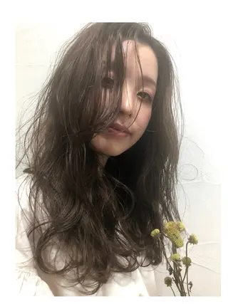 セミロング カラー パーマ 島袋カナ☀️🉐 夏キャンペーン中☀️のヘアスタイル