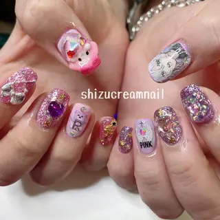 ネイル shizucream 痛デコネイル専門のネイルデザイン