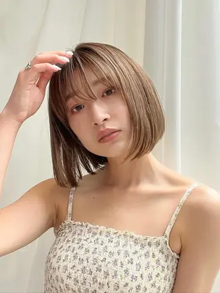 ショート カラー パーマ ヘアアレンジ レイヤー専門家 ダブルカラー修のヘアスタイル