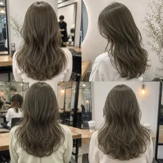 ロング カラー ヘアアレンジ ハヤト/透明感カラ ー🫧/暖色カラー✨のヘアスタイル