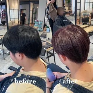 ショート カラー メンズ 髪質改善/ワンカラー /田中 海心のヘアスタイル
